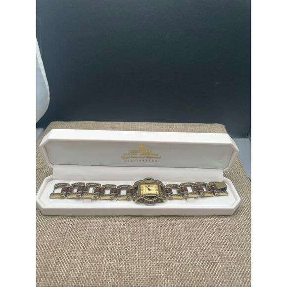 Heidi Daus Crystal Embellished Bracelet Watch – Amethyst Baguettes - Picture 7 of 8